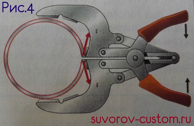 съемник поршневых колец своими руками