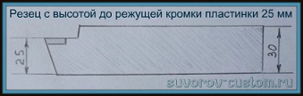 Резец под который сделан переходник.