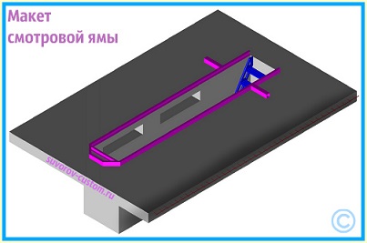 Смотровая яма для грузовых автомобилей типовой проект