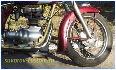 полировка колёс и двигателя мотоцикла симсон